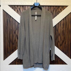 Lululemon Women's Gray Open-Front Sweater